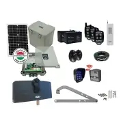 Extra Heavy Duty 24V Solar Powered High-Speed Articulated Arm Swing Gate Opener