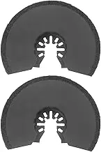 eMagTech 2 Pieces 88mm Carbide Alloy Grit Particles Oscillating Blades Compatible with Dewalt DT20717 DCS355 Grout Removal Blades Multitool Accessories