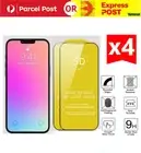 4xTempered Glass Screen Protector For iPhone 16 15 14 13 12 11 Pro X Max XR Plus