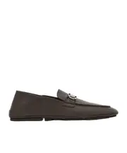 Ferragamo Gancini Bit Loafers 11,6,7 Black