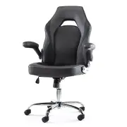 MCQ Ergonomic Computer Gaming Chair – PU Leather Office Chair with Padded Fli...