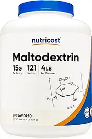 Nutricost Maltodextrin Powder, Pure Powder - Gluten Free, Non-Gmo 4LBS