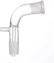 19/26 Joint 105 Degree Bend Laboratory Glass Vacuum Receiver Take Off Adapter for Distillation