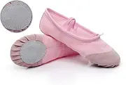 [Holibanna] 1 Pair of Anti-Slip Canvas Ballet Shoes for Yoga Dance and Barre Size 23 Pink