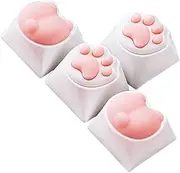 TEHAUX Unique Cat Paw Keycaps Mechanical Keyboard Key Caps Gaming Keyboard Decor Comfortable Silicone Resin Material
