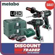 Metabo 18V 4.0Ah LiHD Brushless Hammer Drill & Impact Wrench Kit - AU68901760