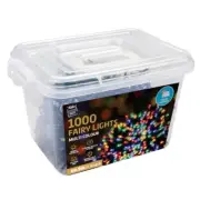 Solar Fairy Lights 1000 Multi Christmas Season Decorating