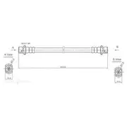 Protex Brake Hose - H3464