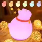 3 Modes RGB Nursery Sleeping Lamp USB Rechargeable Warm Light Lamp