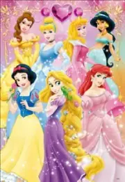 96 pieces Children's puzzle Disney Glittering Princess Children's Jigsaw puzzle