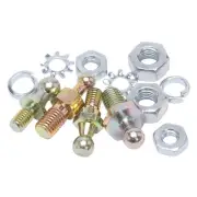 Edelbrock Carburetor Throttle Ball Assortment 12413; 4 Pack w/ Nuts & Washers