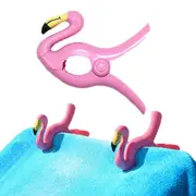 Beach Towel Clip Flamingo Parrot Chair Holders Portable Towel Clip for Clothes Quilt Blanket Patio Pool