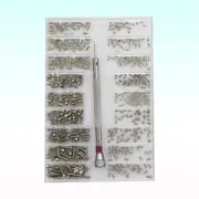 Micro Screws Mechanical Nut Bolt Tiny Eyeglass Screws Small Screws Set