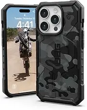 URBAN ARMOR GEAR UAG Case [Updated Version] Compatible with iPhone 15 Pro Case 6.1" Pathfinder SE Midnight Camo Built-in Magnet Compatible with MagSafe Charging Rugged Military Grade Protective Cover