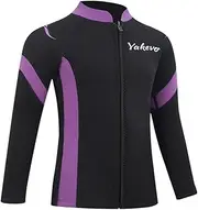 Intbost Kids Wetsuit Top Boys Wetsuit Jacket 2mm Keep Warm in Cold Water Wet Suit Top Toddler T4 3T Scuba Diving Snorkeling Swimming Paddle Boarding Kayaking