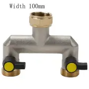 Brass Tap Splitter Two Way 3/4inch Male Water Pipe Hose Tap Splitter Connector