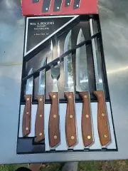 Wm ROGERS ONEIDA 6 PIECE CHEF'S CUTLERY STAINLESS STEEL SET MADE IN JAPAN