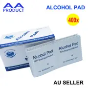 400x 75% Alcohol Pads Wipes Swabs Skin Medi Swab Prep Pads 3x6cm Cleansing