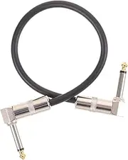 JOINPAYA 2pcs Guitar Effect Patch Cable Durable Audio Cable for Electric Guitar and Bass High Reliability Effector Cord Easy Installation Interference Design