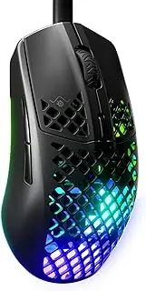 SteelSeries Aerox 3 Onyx 6-Button 59g Gaming Mouse - IP54 Water Resistant - 18K CPI Optical Sensor - Prism 3-Zone RGB Illumination