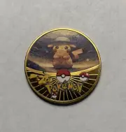 NEW Van Gogh Pikachu Premium High Quality Rare collectible Metal Gold Coin M/NM