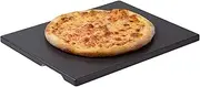 Pizza Stone 30 x 38cm Ceramic Coating Rectangular Baking & Grilling Stone, Perfect for Oven, BBQ and Grill. Innovative Built - in Handles Design