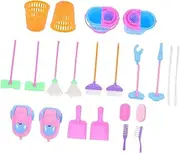 ifundom Toys for Boys and Girls 2 Sets 18pcs Kit Pretend Play Cleaning Set Boys and Girls Vacuum Cleaner Toy Odorless Random Color