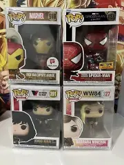 Funko Pop Set Of 4 With Pop Protectors