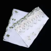 1 Pc Short Curtain Pastoral Embroidered Lace Window Curtain Polyester Light