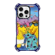 iPhone 16 Pro Bounce Case MagSafe Compatible Emma and Dave the Camel Couple Phone Case by Mulga