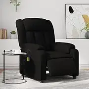 Power Lift Recliner Chair for Elderly, Black Faux Leather Stand Up Massage Sofa with Remote Control for Living Room, Home