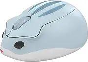 2.4GHz Wireless Mouse Cute Hamster Shape Less Noice Portable Mobile Optical 1200DPI USB Mice Cordless Mouse for PC Laptop Computer Notebook MacBook Kids Girl Men Women Mom Dad Gift (Blue)