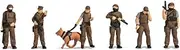 NOCH® Police Special Operations Command, N Gauge, Hand-Coloured Model Building Figures for Model Railways, for Crafts and DIY