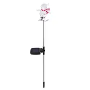Solar Christmas Snowman Light Patio Walkway Lamp Outdoor Garden Decor with RGB Color Changing -Snowboard Snowman