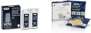 De'Longhi EcoDecalk Mini Coffee Machine Descaler DLSC200 and De'Longhi SoftBalls Anti-Limescale Treatment Spheres and De'Longhi Eco MultiClean Solution DLSC550 bundle