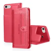 For Apple iPhone 7/8 Case SupRShield Luxury Wallet Leather Flip Magnetic Stand Case Cover (Hot Pink)