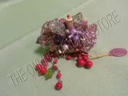 Frontgate Katherine Collection Christmas Holiday Wine Bottle Jewels Holly Berry