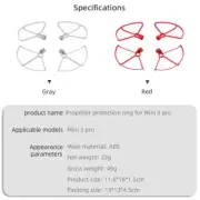 4x Propellers Blades Protectors Props Protection Guards for DJI Mini 3 Pro Drone