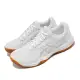 Asics 排球鞋 Upcourt 5 女鞋 白 入門款 膠底 支撐 穩定 室內運動鞋 1072A088101 23cm WHITE/PURE SILVER