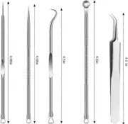 5pc Blackhead Remover Tool Kits Pimple Comedone Extractor Whitehead Pimple Acne
