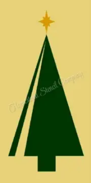 REUSABLE STENCIL 9341 8"X18" CHRISTMAS TREE - MYLAR SIGN STENCILS