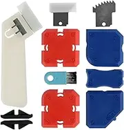 12Pcs Caulking Tool Kit Silicone Profiling Kit Reusable Caulk Removal Scraper Tool Professional Sealant Caulking Smoothing Tool with Cleaning Brush and Guides for Kitchen Bathroom Fulasun