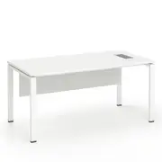 160cm Computer Desk Office Home Study Table Workstation Steel Legs White