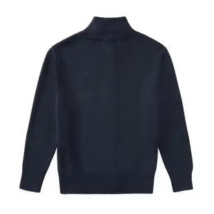 美國百分百【Ralph Lauren】RL polo 立領 外套 小馬 男款 毛衣 針織衫 深藍 XS S號 I810