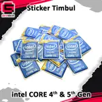 浮雕貼紙 INTEL CORE I3 I5 I7 GEN 4 GEN 5