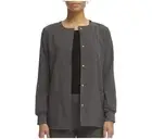 Scrubstar Ethical Fabric Stretch Snap Front Active Warm Up Scrub Jacket Sz Small