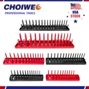 Socket Organizer Trays,6Pcs SAE & Metric Storage for 1/4",3/8",1/2" Drive Holder