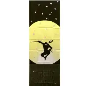 Set of Moonlight Ninja/Lucky Cat Tenugui Towels
