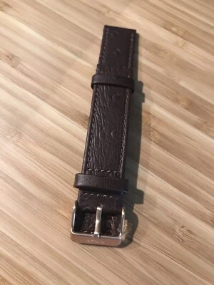 Nixon Time Teller Replacement Band Genuine Leather Brown Ostrich Limited Rose 19