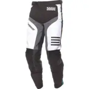Fasthouse Grindhouse Mod Youth Pants, Black/White/Aqua